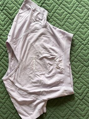 Alphalete Lavender Short Sleeve Seamless Crop